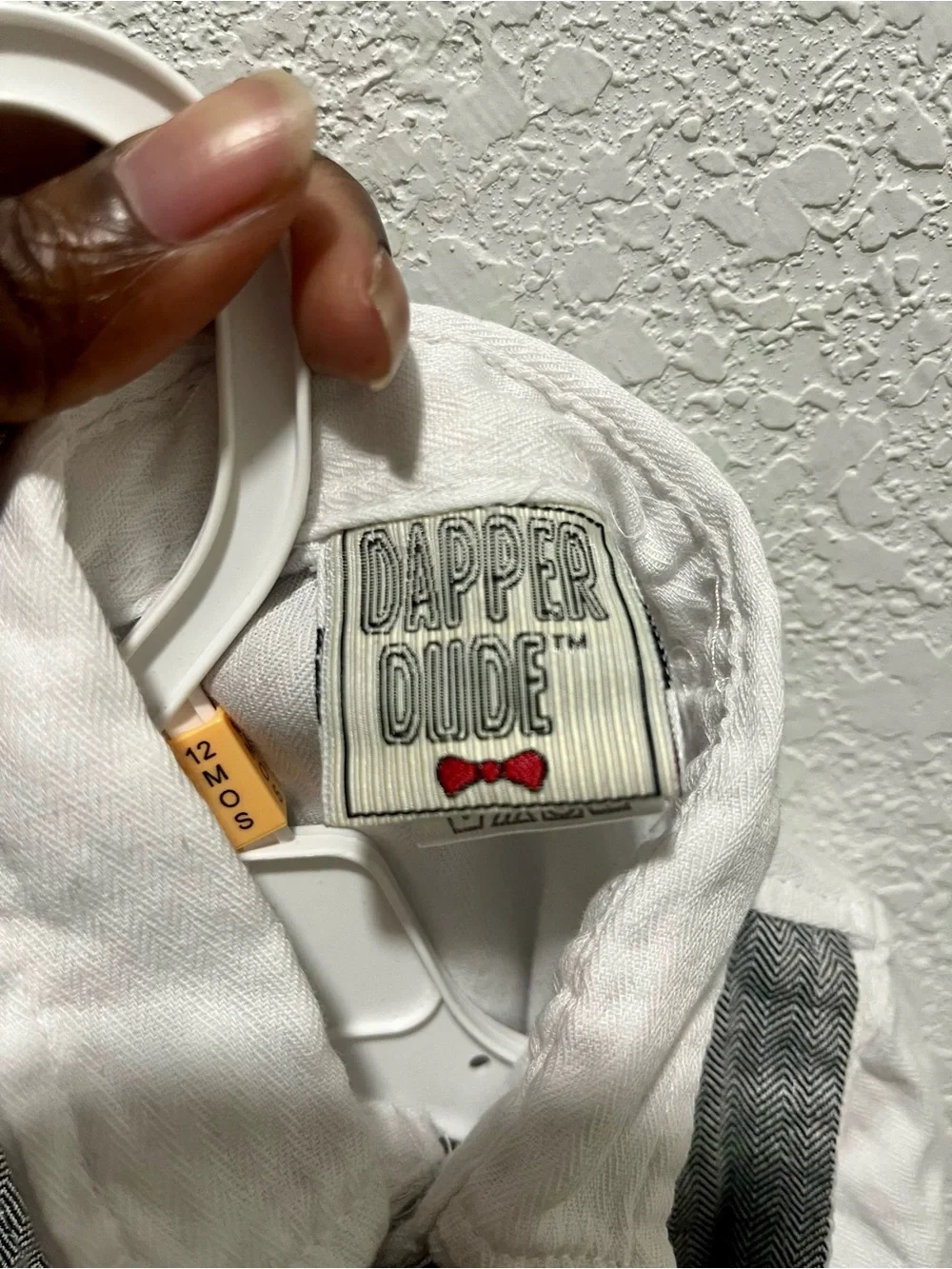 Dapper Dude Gray Vest Set with White Shirt and Bow Tie